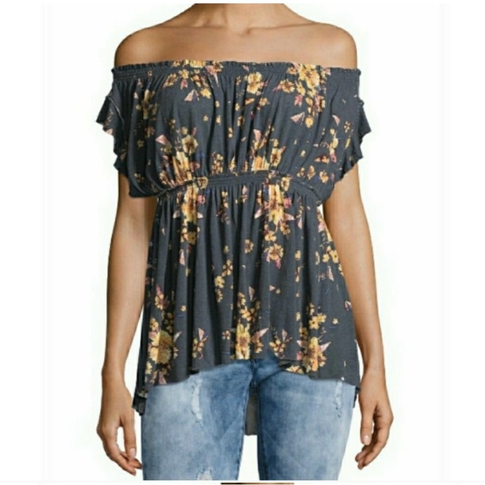 We The Free Floral Off The Shoulder Top